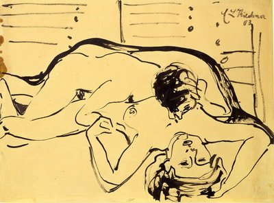 Pareja enamorada de Ernst Ludwig Kirchner